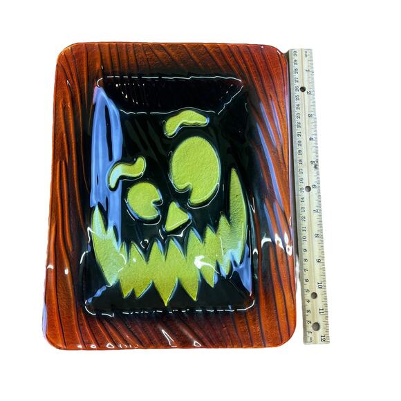 American Greeting Cards Halloween Ceramic Candy Dish Jack-o-lantern NIB - Picture 4 of 7